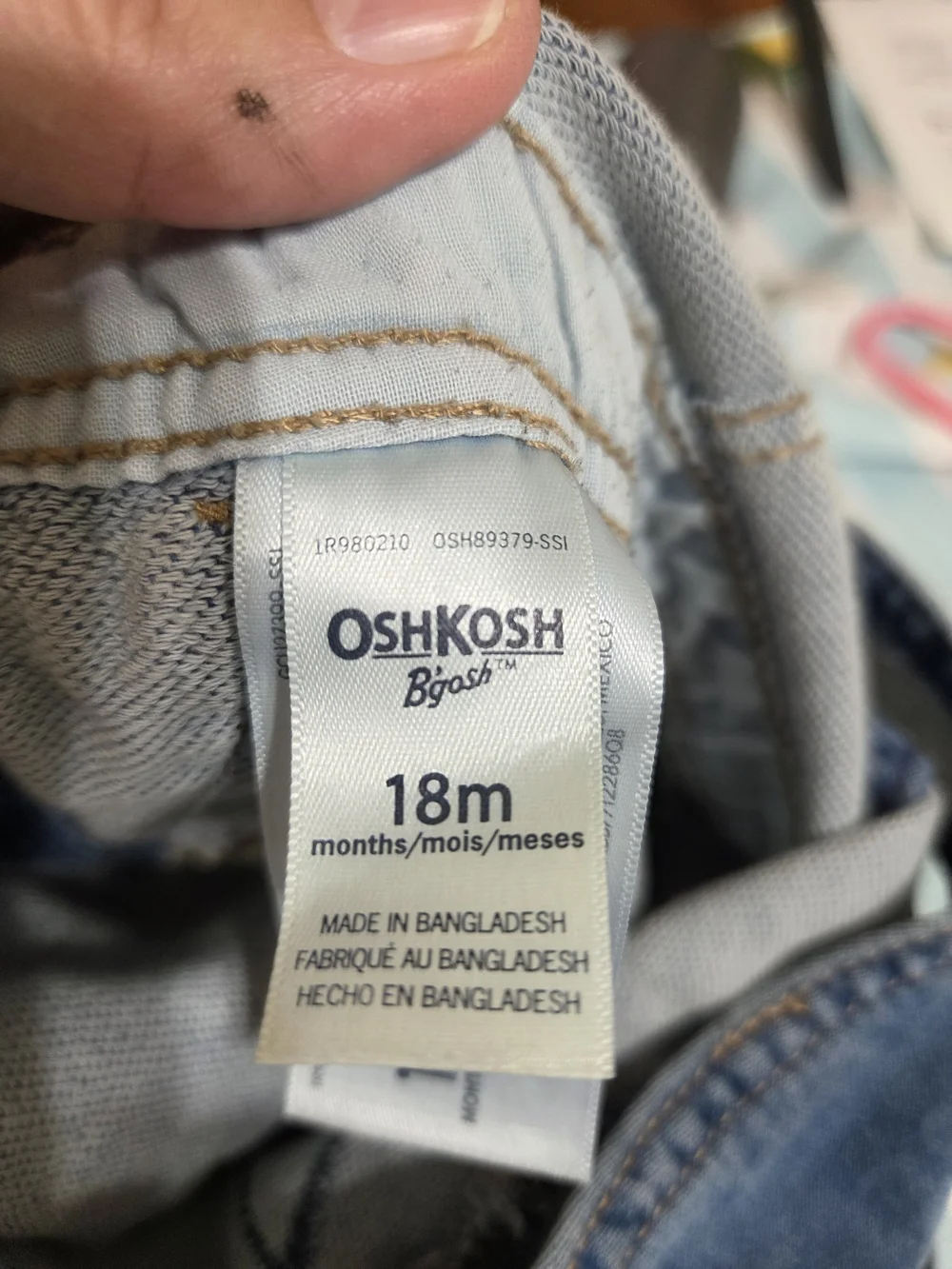 OshKosh B'gosh Blue Denim Kids Overalls Classic Comfy Timeless